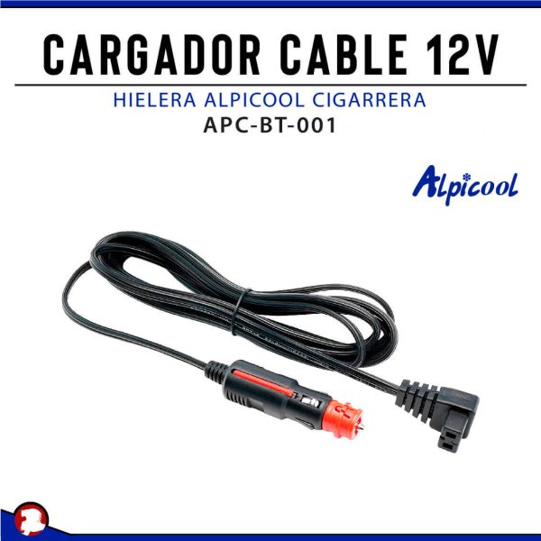 CARGADOR CABLE 12V HIELERA ALPICOOL CIGARRERA