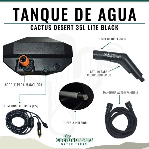 TANQUE CACTUS DESERT – TITANIUM GREY 35L