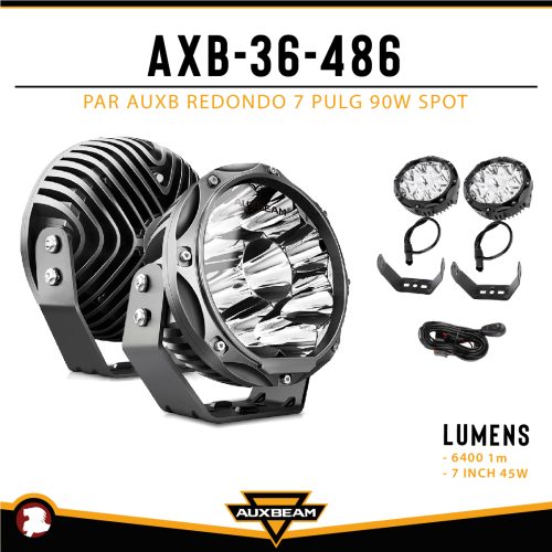 PAR AUXB REDONDO 7″ 90W SPOT