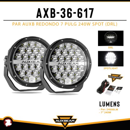 PAR AUXB REDONDO 7″ 240W SPOT DRL