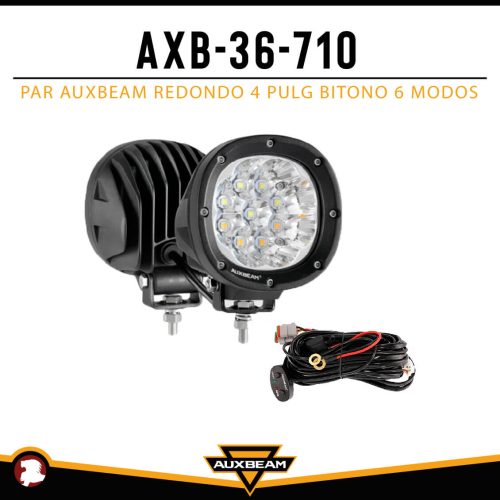 PAR AUXB REDONDO 4″ BITONO 6 MODOS