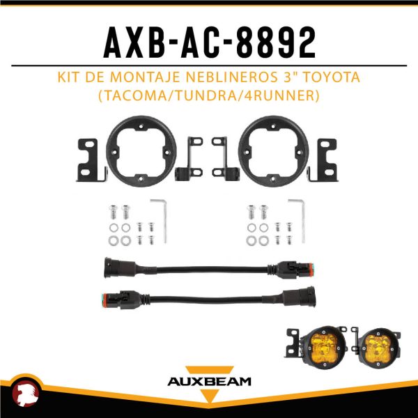 KIT DE MONTAJE NEBLINEROS 3" TOYOTA (TACOMA/TUNDRA/4RUNNER)