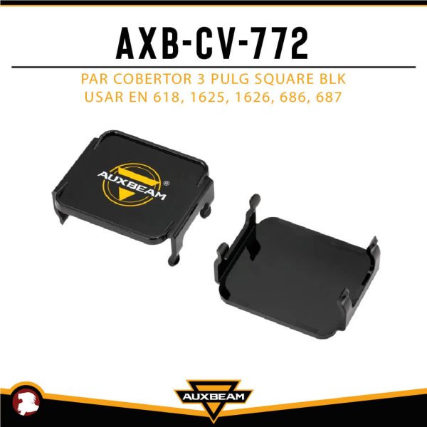 PAR COBERTOR 3 PULG SQUARE BLK USAR EN 618, 1625, 1626, 686, 687D000480