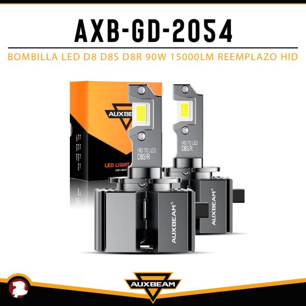 BOMBILLA LED D8 D8S D8R 90W 15000LM REEMPLAZO HID