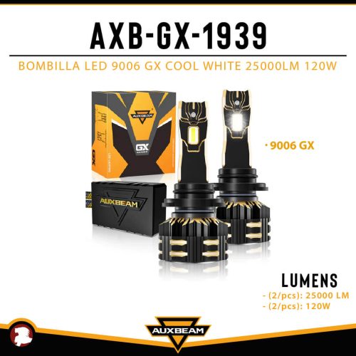 BOMBILLA LED 9006 GX COOL WHITE 25000LM 120W