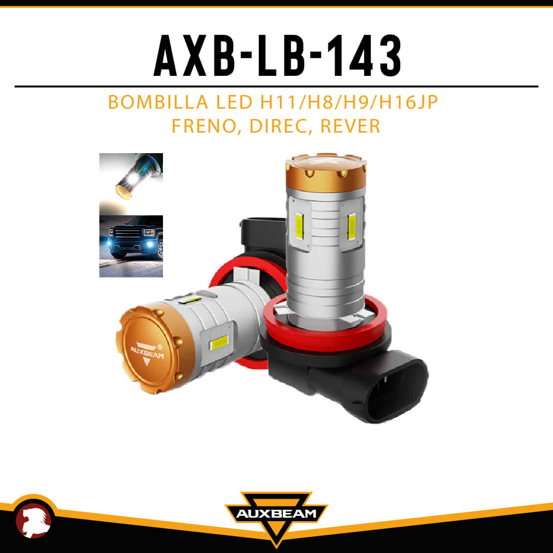 BOMBILLA LED H11/H8/H9/H16JP FRENO, DIREC, REVER - REACSA
