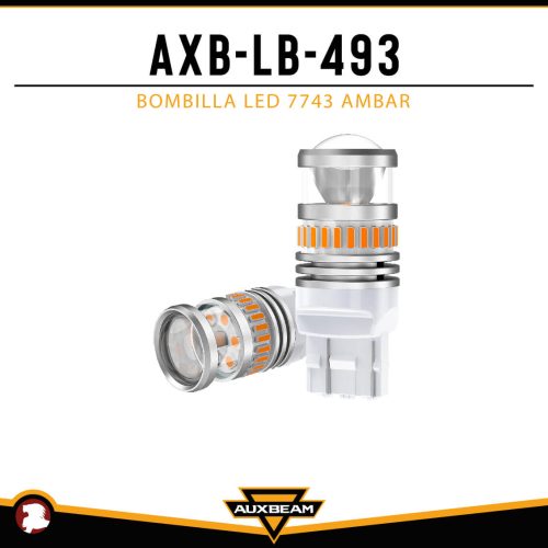 BOMBILLA LED 7443 AMBAR
