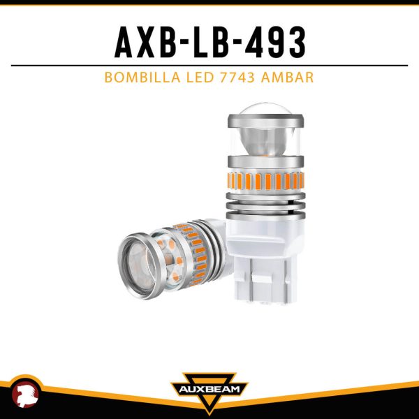 BOMBILLA LED 7443 AMBAR