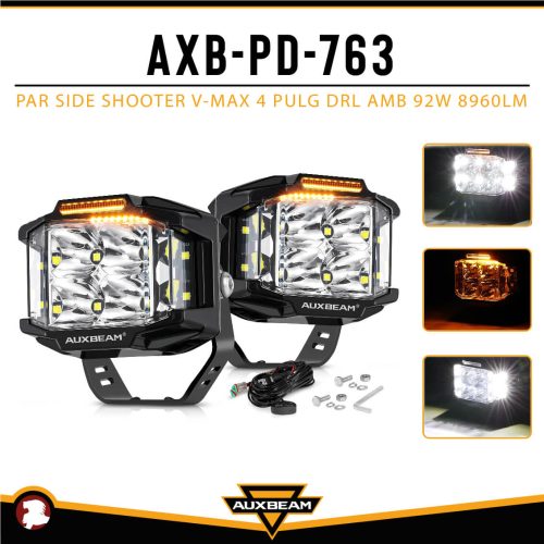 PAR SIDE SHOOTER V-MAX 4″ DRL AMB 92W 8960LM