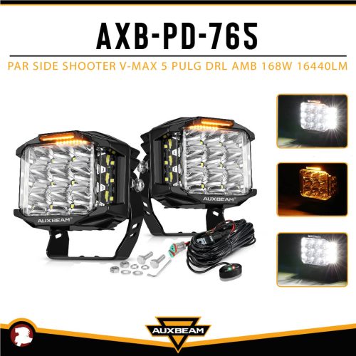 PAR SIDE SHOOTER V-MAX 5″ DRL AMB 168W 16440LM