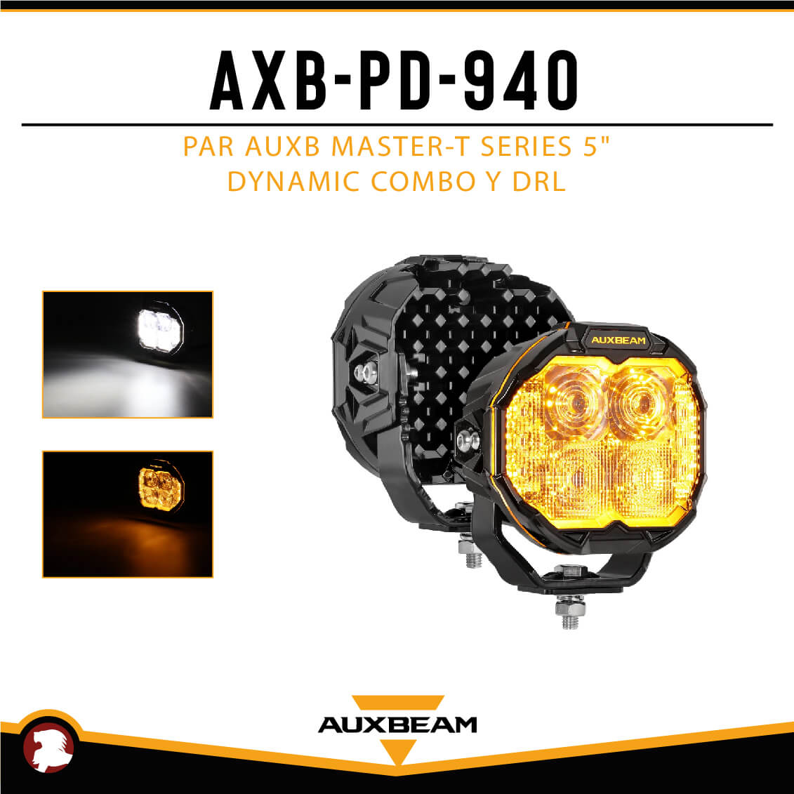PAR AUXB MASTER-T SERIES 5" DYNAMIC COMBO Y DRL