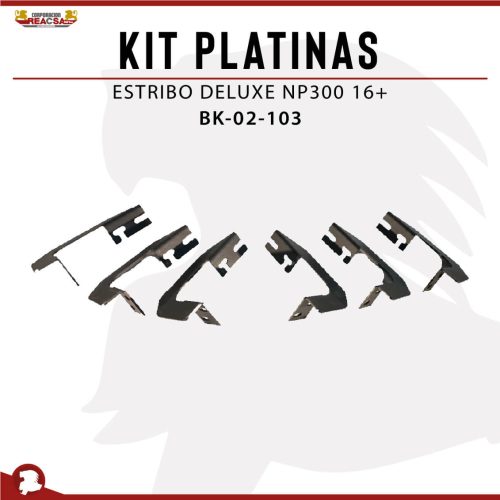KIT PLATINAS ESTRIBO DELUXE NP300 16+