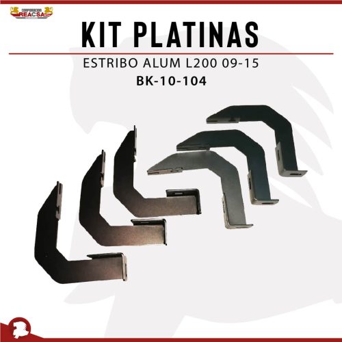 KIT PLATINAS ESTRIBO ALUM L200 09-15