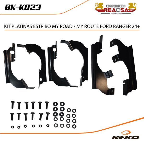 KIT PLATINAS ESTRIBO MY ROAD/ TRIP FORD RANGER 24+