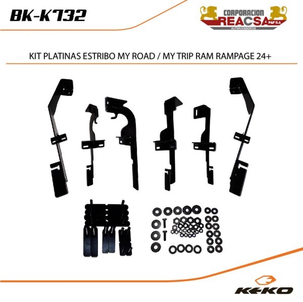 KIT PLATINAS ESTRIBO MY ROAD/ TRIP RAM RAMPAGE 24+