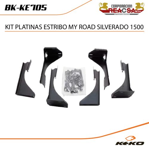 KIT PLATINAS ESTRIBO MY ROAD/ TRIP CHEV SILVERADO 19+