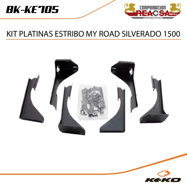 KIT PLATINAS ESTRIBO MY ROAD/ TRIP CHEV SILVERADO 19+