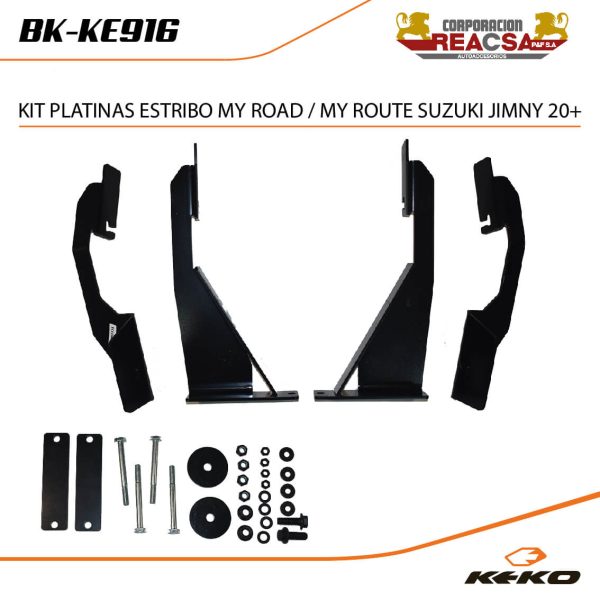 KIT PLATINAS ESTRIBO MY ROAD/ TRIP SUZUKI JIMNY 20+