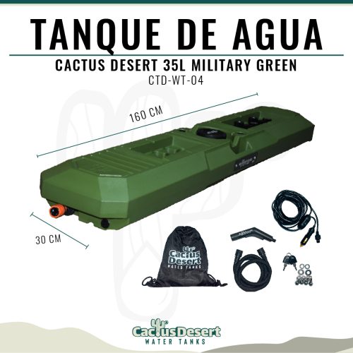 TANQUE CACTUS DESERT - MILITARY GREEN 35L