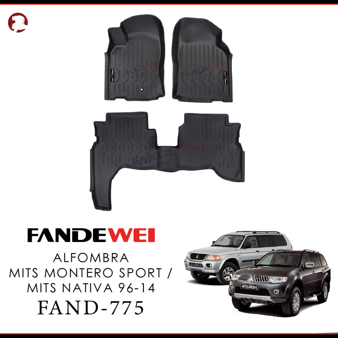 ALFOMBRA MITSUBISHI MONTERO SPORT / NATIVA 96-14