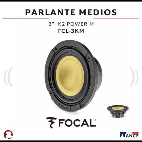 PARLANTE MEDIOS 3″ K2 POWER M