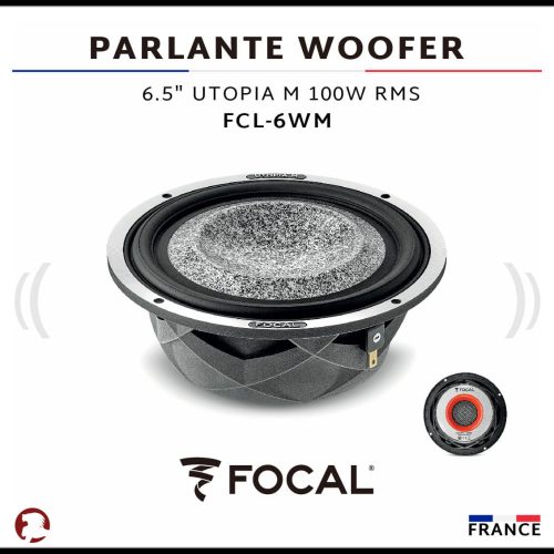 PARLANTE WOOFER 6.5″ UTOPIA 100W RMS