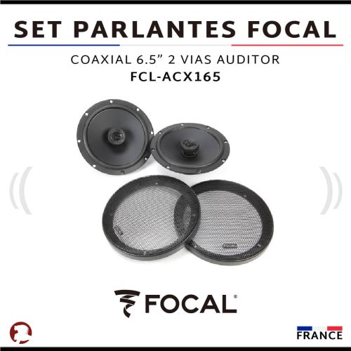 SET PARLANTES FOCAL COAXIAL 6.5″ 2VIAS AUDITOR
