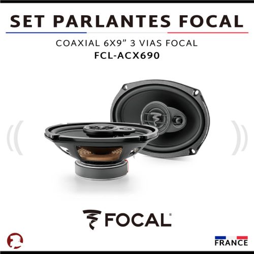 SET PARLANTES FOCAL COAXIAL 6X9″ 3 VIAS AUDITOR