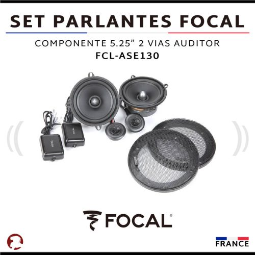 SET PARLANTES FOCAL COMPONENTE 5.25″ 2 VIAS AUDITOR
