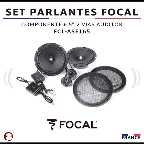 SET PARLANTES FOCAL COMPONENTE 6.5″ 2 VIAS AUDITOR