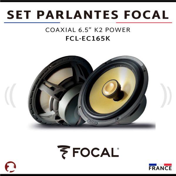 SET PARLANTES FOCAL COAXIAL 6.5" K2 POWER