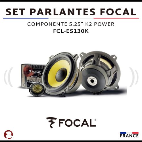 SET PARLANTES FOCAL COMPONENTE 5.25″ K2 POWER