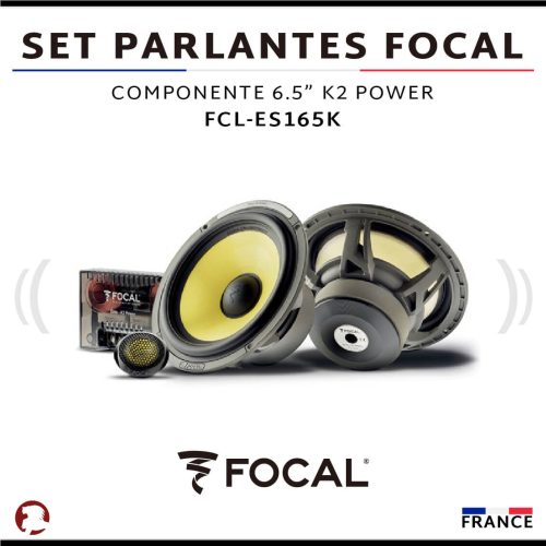 SET PARLANTES FOCAL COMPONENTE 6.5″ K2 POWER