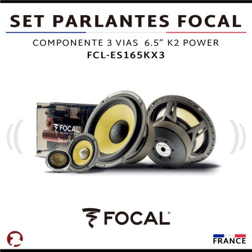 SET PARLANTES FOCAL COMPONENTE 3 VIAS 6.5″ K2 POWER