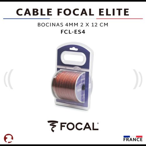 CABLE FOCAL ELITE BOCINAS 4MM 2 X 12 CM