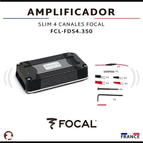 AMPLIFICADOR SLIM 4 CANALES FOCAL