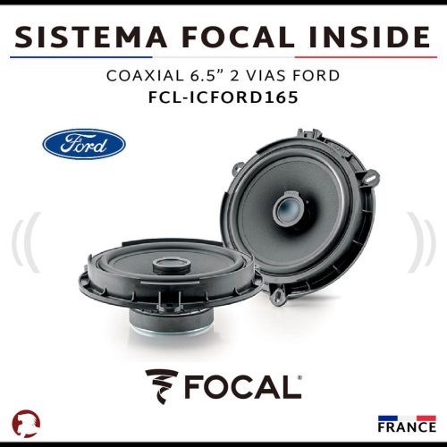 SISTEMA FOCAL INSIDE COAXIAL 6.5″ FORD