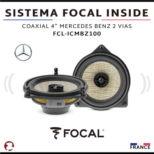 SISTEMA FOCAL INSIDE COAXIAL 4″ MERCEDES BENZ