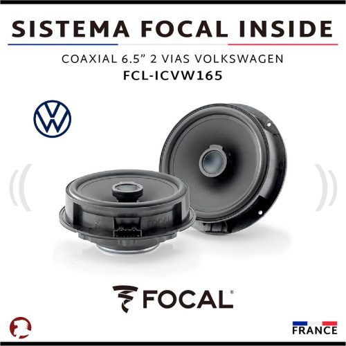 SISTEMA FOCAL INSIDE COAXIAL 6.5″ 2 VIAS VOLKSWAGEN