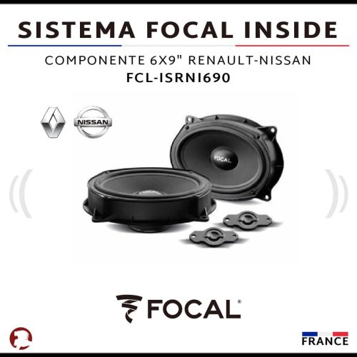 SISTEMA FOCAL INSIDE COMPONENTE 6X9″ RENAULT-NISSAN