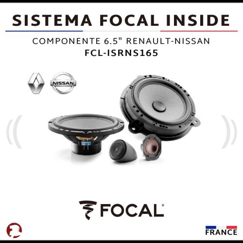 SISTEMA FOCAL INSIDE COMPONENTE 6.5″ RENAULT-NISSAN
