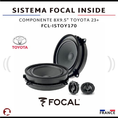 SISTEMA FOCAL INSIDE COMPONENTE 8X9.5″ TOYOTA 23+