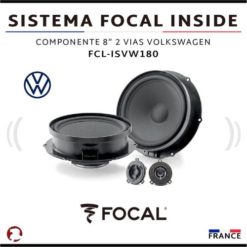 SISTEMA FOCAL INSIDE COMPONENTE 8″ FOCAL VOLKSWAGEN