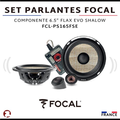 SET PARLANTES FOCAL COMPONENTE 6.5″ FLAX EVO SHALOW