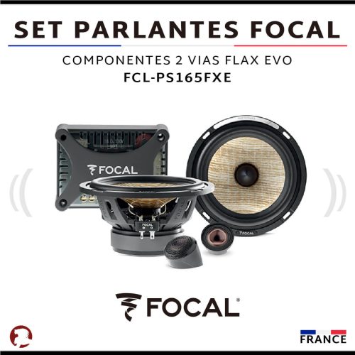 SET PARLANTES FOCAL COMPONENTE 6.5″ 2 VIAS FLAX EVO