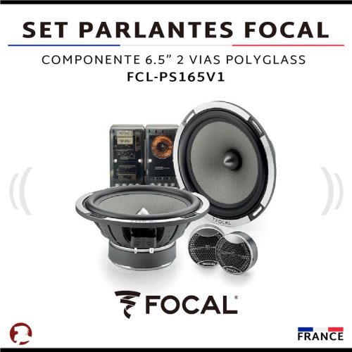 SET PARLANTES FOCAL COMPONENTE 6.5″ 2 VIAS POLYGLASS