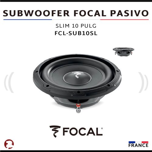 SUBWOOFER FOCAL PASIVO SLIM 10 PULG