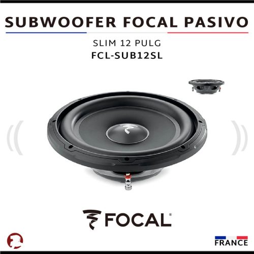 SUBWOOFER FOCAL PASIVO SLIM 12 PULG