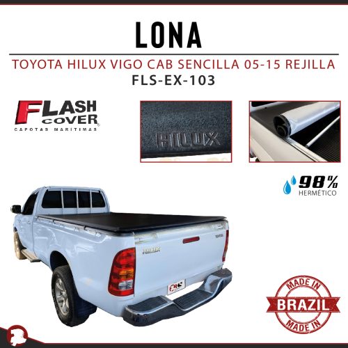 LONA TOYOTA HILUX VIGO CAB SENCILLA 05-15 REJILLA