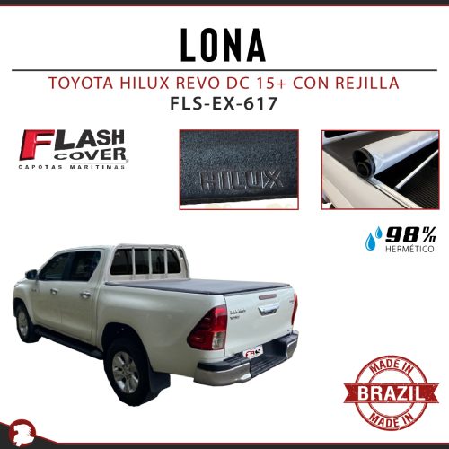 LONA TOYOTA HILUX REVO DC 15+ CON REJILLA